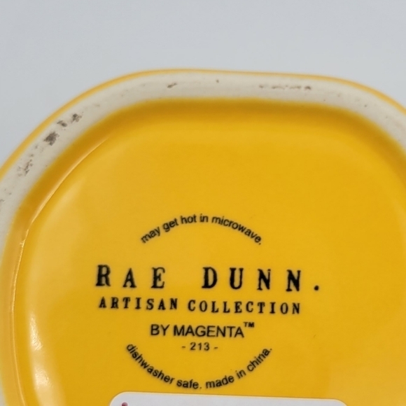 Rae Dunn Ghouls Night Out Yellow Ceramic Coffee Mug - Picture 3 of 4